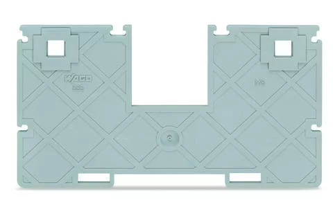 885-546 - Seperator plate with jumper bar recess; 2 mm thick; 102.3 mm wide; gray