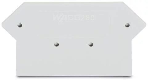 280-362 - End and intermediate plate; 2.5 mm thick; light gray