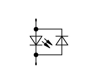 788-121 - Accessories for relay modules; Operation status indicator: red; Nominal operating voltage range: 48 … 60 VDC
