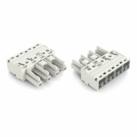 770-224 - Socket; 4-pole; Cod. A; 4,00 mm²; white