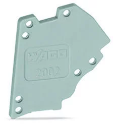 2002-641 - TOPJOB®S end plate; for 2002-611; 1.5 mm wide; gray 2002-641 - TOPJOB®S end plate; for 2002-611; 1.5 mm wide; gray