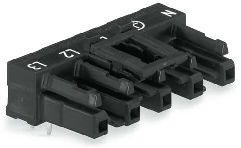 770-805/011-000 - Socket for PCBs; angled; 5-pole; Cod. A; black 770-805/011-000 - Socket for PCBs; angled; 5-pole; Cod. A; black