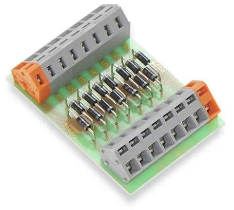 289-121 - Component module with diode; with 14 pcs; Diode 1N4007; with common anode; 2,50 mm²
