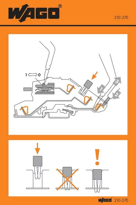 210-370 - Stickers for operating instructions; for TOPJOB® disconnect terminal blocks; 777, 780 to 784 Series