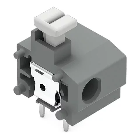 235-764/331-000 - Stackable PCB terminal block; push-button; 1.5 mm²; Pin spacing 10/10.16 mm; 1-pole; suitable for Ex-i applications; Push-in CAGE CLAMP®; 1,50 mm²; blue