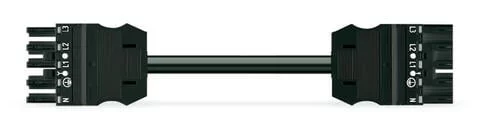 771-9395/066-301 - pre-assembled interconnecting cable; Cca; Socket/plug; 5-pole; Cod. A; H05Z1Z1-F 5G 1.5 mm²; 3 m; 1,50 mm²; black 771-9395/066-301 - pre-assembled interconnecting cable; Cca; Socket/plug; 5-pole; Cod. A; H05Z1Z1-F 5G 1.5 mm²; 3 m; 1,50 mm²; black