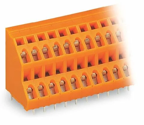 736-415 - Double-deck PCB terminal block; 2.5 mm²; Pin spacing 5.08 mm; 30-pole; CAGE CLAMP®; 2,50 mm²; orange