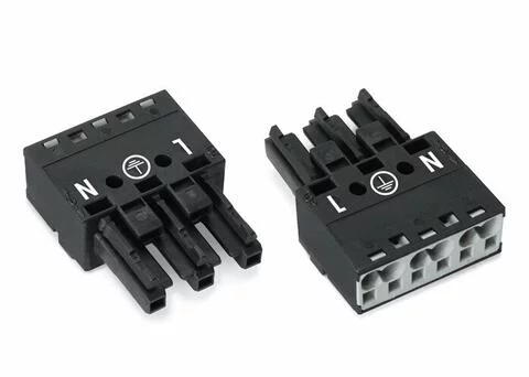 770-203 - Socket; 3-pole; Cod. A; 4,00 mm²; black