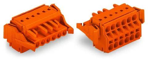 231-2316/037-000 - 2-conductor female connector; Push-in CAGE CLAMP®; 2.5 mm²; Pin spacing 5.08 mm; 16-pole; Lateral locking levers; 2,50 mm²; orange 231-2316/037-000 - 2-conductor female connector; Push-in CAGE CLAMP®; 2.5 mm²; Pin spacing 5.08 mm; 16-pole; Lateral locking levers; 2,50 mm²; orange