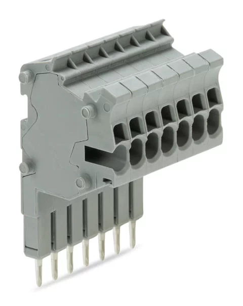 2001-557 - TOPJOB® S connector strip; for 2001 series; for jumper contact slot; 7-pole; gray