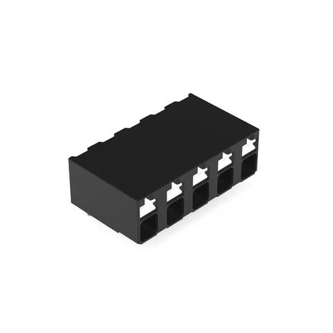 2086-3225/300-000 - THR PCB terminal block; push-button; 1.5 mm²; Pin spacing 5 mm; 5-pole; Push-in CAGE CLAMP®; Solder pin length 1.5 mm; 1,50 mm²; black