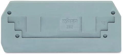 282-325 - End plate; 2.5 mm thick; gray