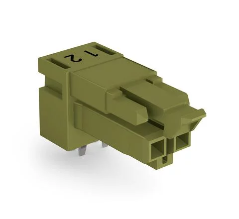 890-862/011-000 - Socket for PCBs; angled; 2-pole; Cod. B; light green