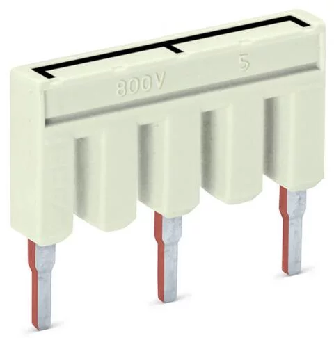 2001-405/011-000 - TOPJOB®S jumper; Wye configuration; for 2001 series; insulated; 3-way (1-3-5); light-gray