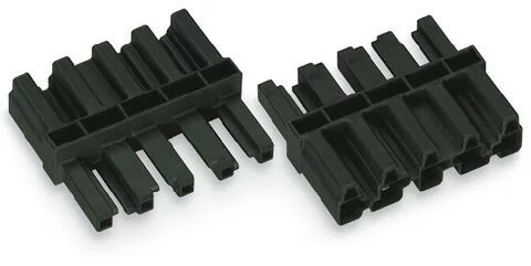 770-605 - Intermediate coupler; 5-pole; Cod. A; for sockets and plugs; black 770-605 - Intermediate coupler; 5-pole; Cod. A; for sockets and plugs; black