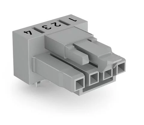 890-844/011-000 - Socket for PCBs; angled; 4-pole; Cod. B; gray 890-844/011-000 - Socket for PCBs; angled; 4-pole; Cod. B; gray