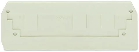 284-341 - End and intermediate plate; 2.5 mm thick; light gray