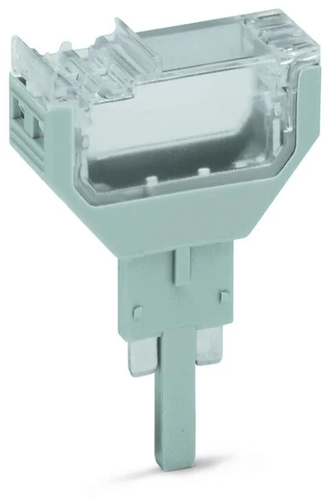 2002-810 - TOPJOB®S empty component plug housing; for 2002 series carrier terminal blocks; 2-pole; 10.4 mm wide; gray