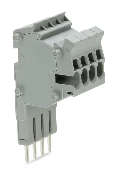 2001-554 - TOPJOB® S connector strip; for 2001 series; for jumper contact slot; 4-pole; gray