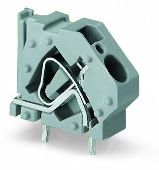 745-847 - Stackable PCB terminal block; 6 mm²; Pin spacing 10 mm; 1-pole; CAGE CLAMP®; commoning option; 6,00 mm²; green-yellow