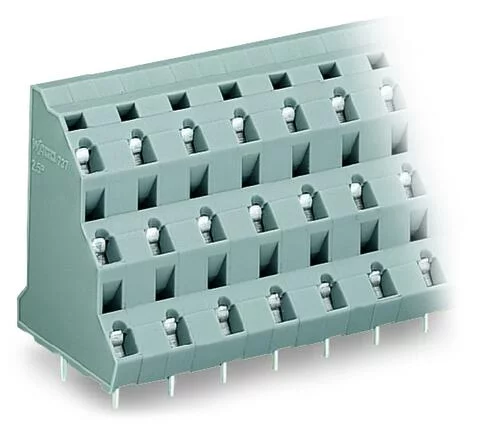 737-754 - Triple-deck PCB terminal block; 2.5 mm²; Pin spacing 10 mm; 12-pole; CAGE CLAMP®; 2,50 mm²; gray