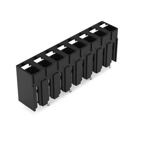 2086-3128 - THR PCB terminal block; push-button; 1.5 mm²; Pin spacing 5 mm; 8-pole; Push-in CAGE CLAMP®; 1,50 mm²; black