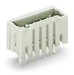 733-340 - THT male header; 0.8 x 0.8 mm solder pin; straight; 100% protected against mismating; Pin spacing 2.5 mm; 10-pole; light gray