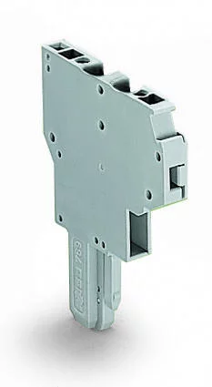 769-121 - 2-conductor female connector; CAGE CLAMP®; 4 mm²; Pin spacing 5 mm; 1-pole; coding finger; 4,00 mm²; gray