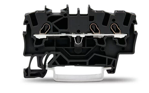 2001-1305 - TOPJOB®S feedthrough terminal block; rail mount; 3-conductor; 4.2 mm wide; black