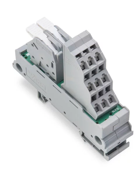 830-800/000-314 - Potential distribution module; 1 potential; with 2 input clamping points each; Conductor cross-section up to 6 mm²; with lever; with 9 output clamping points; Conductor cross-section up to 2.5 mm²