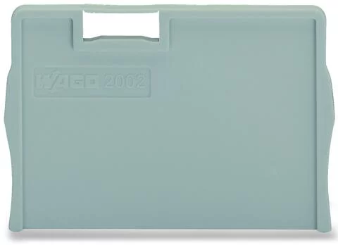 2002-1293 - TOPJOB®S end/intermediate plate; for 2002-12xx series terminal blocks; 2.0 mm wide; gray 2002-1293 - TOPJOB®S end/intermediate plate; for 2002-12xx series terminal blocks; 2.0 mm wide; gray