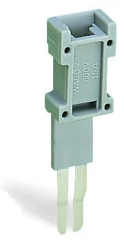 281-418 - Test plug module; modular; suitable for all WAGO 281, 776, 777 and 781 series rail-mounted terminal blocks with jumper slots in the current bar; gray
