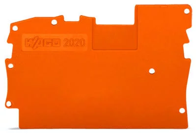 2020-1292 - End and intermediate plate; 1 mm thick; orange