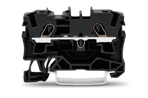 2004-1205 - TOPJOB®S feedthrough terminal block; rail mount; 2-conductor; 6.2 mm wide; black