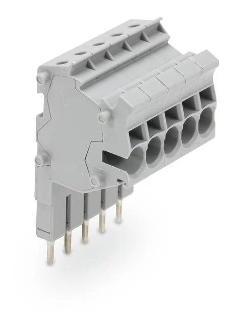 2002-555 - TOPJOB® S connector strip; for 2002 series; for jumper contact slot; 5-pole; gray