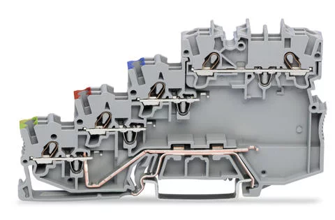 2000-5417 - TOPJOB®S sensor terminal block; 2-pole; with ground contact; rail mount; 4-conductor; 7 mm wide; gray 2000-5417 - TOPJOB®S sensor terminal block; 2-pole; with ground contact; rail mount; 4-conductor; 7 mm wide; gray