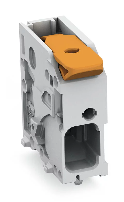 2606-1101/000-004 - PCB terminal block; Push-in CAGE CLAMP with operating lever; AWG 24 - 8; Pin spacing 7.5 mm; double pinning; 1-pole; black