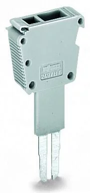 249-147 - B-type test plug module; modular; 2,50 mm²; gray