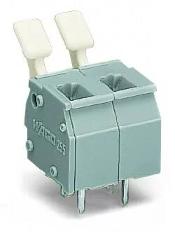 255-503/333-000 - PCB terminal block; finger-operated levers; 2.5 mm²; Pin spacing 7.5/7.62 mm; 3-pole; CAGE CLAMP®; commoning option; 2,50 mm²; gray