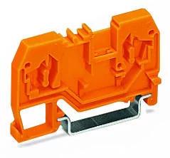 280-902/056-000 - Spacer of same profile; suitable for 2-conductor terminal blocks of horizontal type; orange