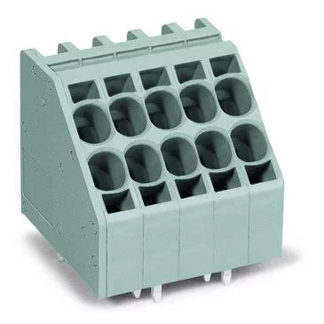 746-2304 - 2-conductor PCB terminal block; 10 mm²; Pin spacing 7.5 mm; 4-pole; Push-in CAGE CLAMP®; 10,00 mm²; gray