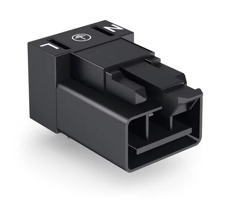 890-813/011-000 - Plug for PCBs; angled; 3-pole; Cod. A; black