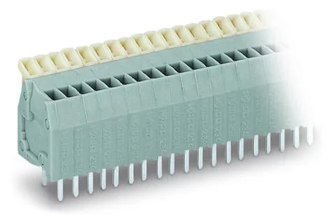 234-236 - PCB terminal block; push-button; 0.5 mm²; Pin spacing 2.5 mm; 36-pole; CAGE CLAMP®; 0,50 mm²; gray