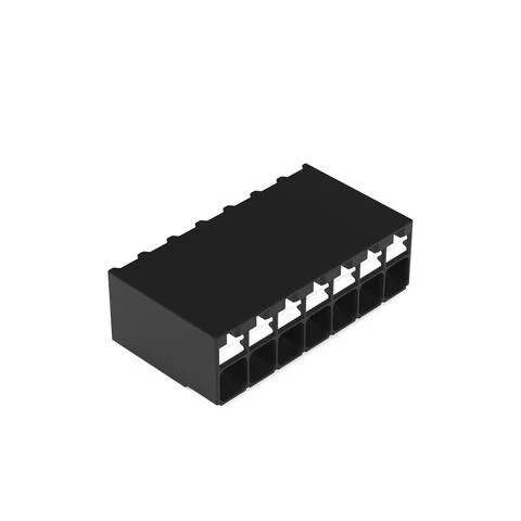 2086-1207/700-000/997-607 - SMD PCB terminal block; push-button; 1.5 mm²; Pin spacing 3.5 mm; 7-pole; Push-in CAGE CLAMP®; 1,50 mm²; black