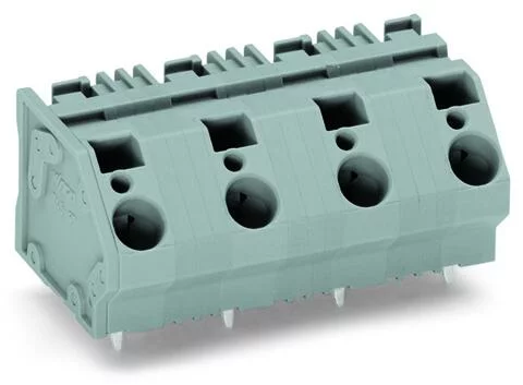 745-1453 - PCB terminal block; 6 mm²; Pin spacing 15 mm; 3-pole; CAGE CLAMP®; commoning option; 6,00 mm²; gray
