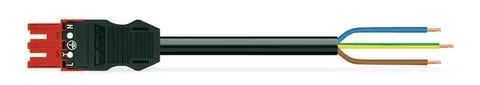771-9973/116-801 - pre-assembled connecting cable; Eca; Socket/open-ended; 3-pole; Cod. P; H05Z1Z1-F 3G 1.5 mm²; 8 m; 1,50 mm²; red 771-9973/116-801 - pre-assembled connecting cable; Eca; Socket/open-ended; 3-pole; Cod. P; H05Z1Z1-F 3G 1.5 mm²; 8 m; 1,50 mm²; red