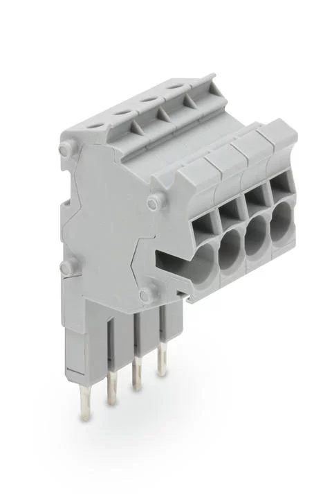 2002-554 - TOPJOB® S connector strip; for 2002 series; for jumper contact slot; 4-pole; gray