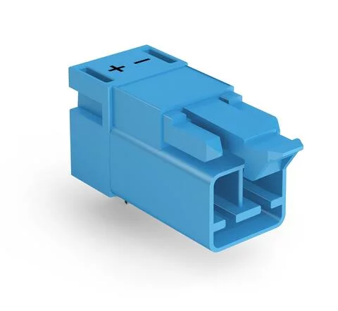 890-3112/011-000 - Plug for PCBs; angled; 2-pole; Cod. I; blue