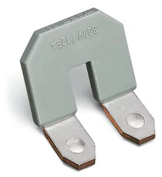 284-412 - Jumper; for conductor entry; 2-way; insulated; gray