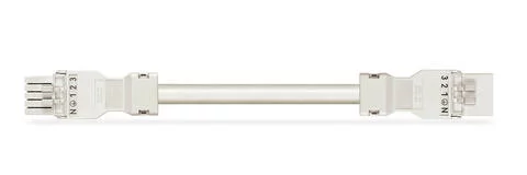 891-8995/006-102 - pre-assembled interconnecting cable; Eca; Socket/plug; 5-pole; Cod. A; H05VV-F 5G 1.5 mm²; 1 m; 1,50 mm²; white